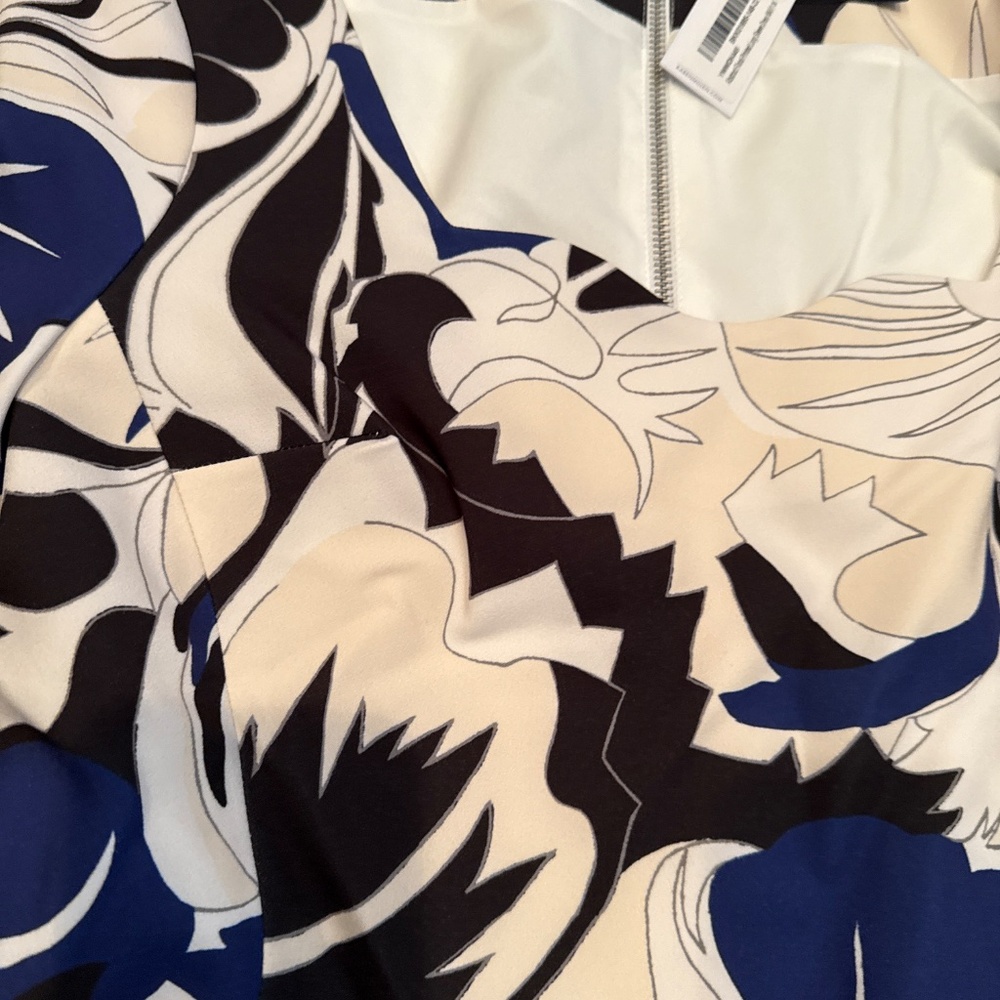 Karen Millen Floral Printed Mini Dress Size 10 NWT - Picture 6 of 11